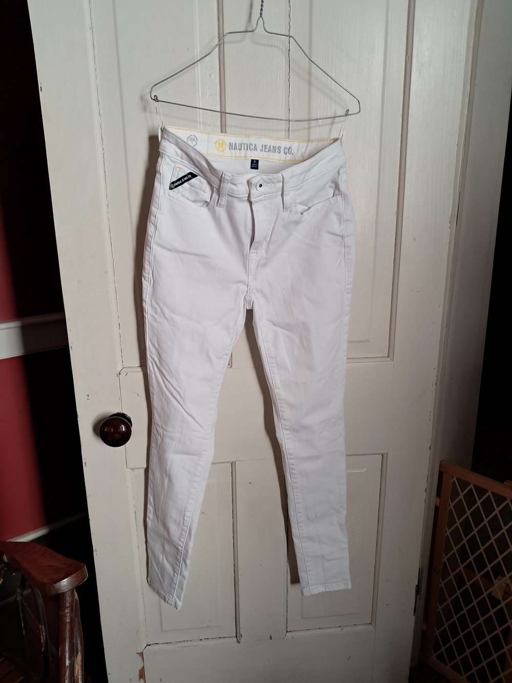 Nautica Women’s White Straight-Leg Jeans